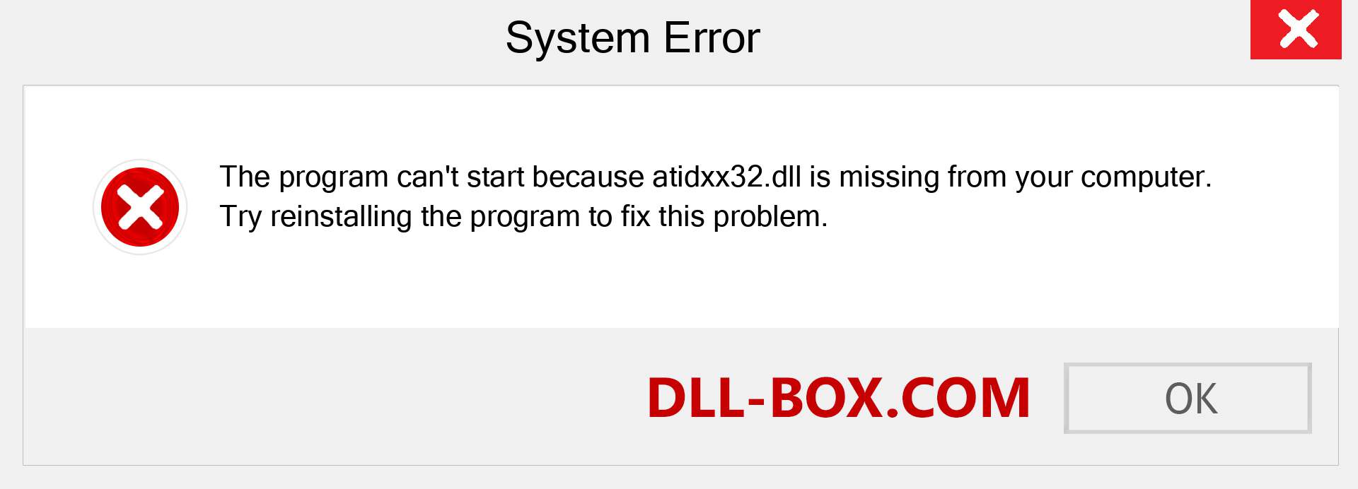  atidxx32.dll file is missing?. Download for Windows 7, 8, 10 - Fix  atidxx32 dll Missing Error on Windows, photos, images